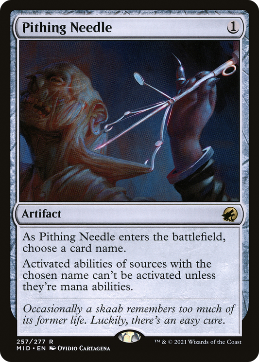 Pithing Needle [Innistrad: Midnight Hunt] Foil