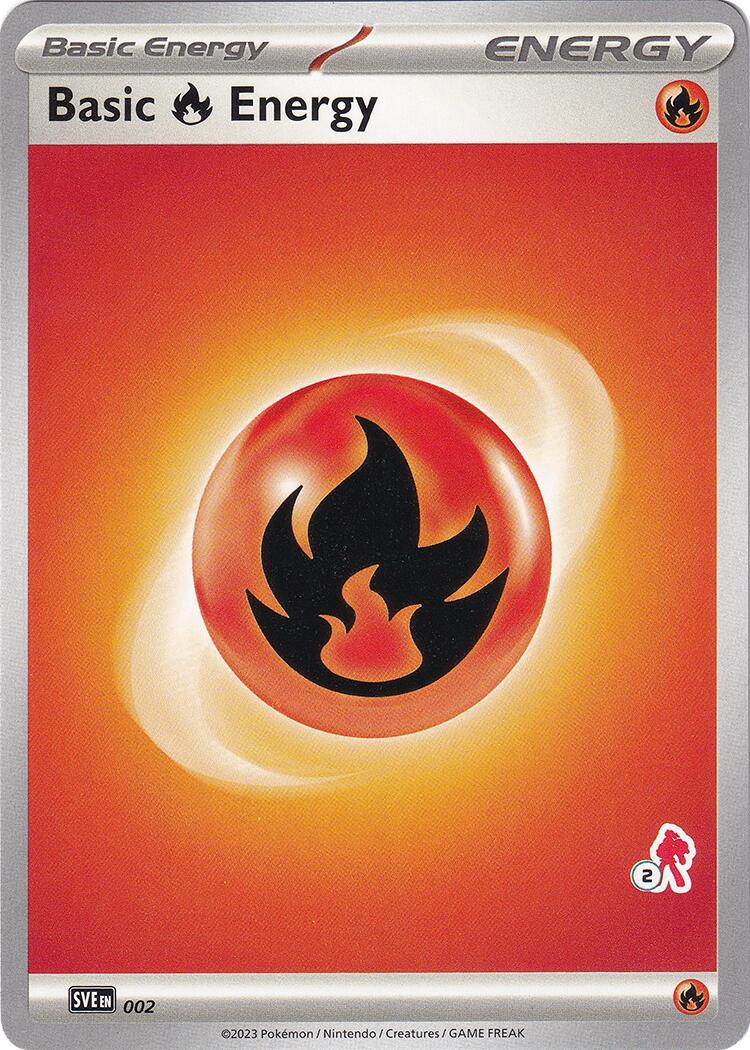 Basic Fire Energy (002) (Armarouge Stamp #2) [Battle Academy 2024] | Silver Goblin