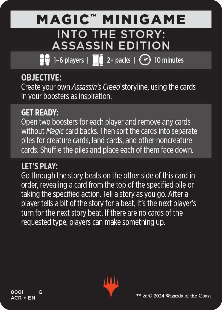 Into The Story: Assassin Edition (Magic Minigame) [Assassin's Creed Minigame] | Silver Goblin