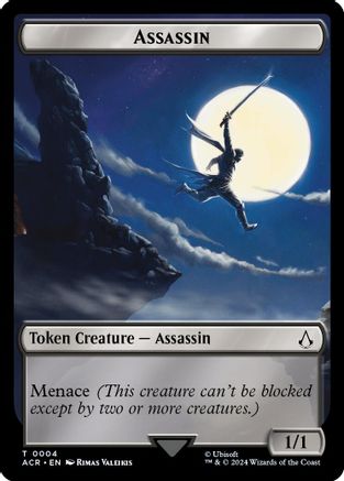 Assassin // Copy Double-Sided Token (4 // 1) Foil - Assassin's Creed Tokens