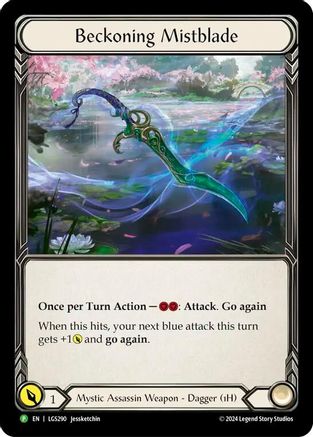 Beckoning Mistblade - LGS290 (LGS290) Rainbow Foil - Flesh and Blood: Promo Cards
