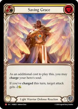 Saving Grace (ASB025) Rainbow Foil - Armory Deck: Boltyn