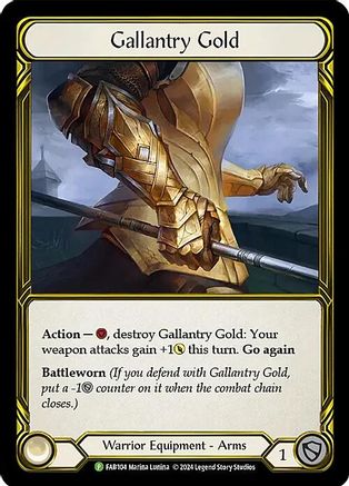 Gallantry Gold (Golden) - FAB104 (FAB104) Cold Foil - Flesh and Blood: Promo Cards