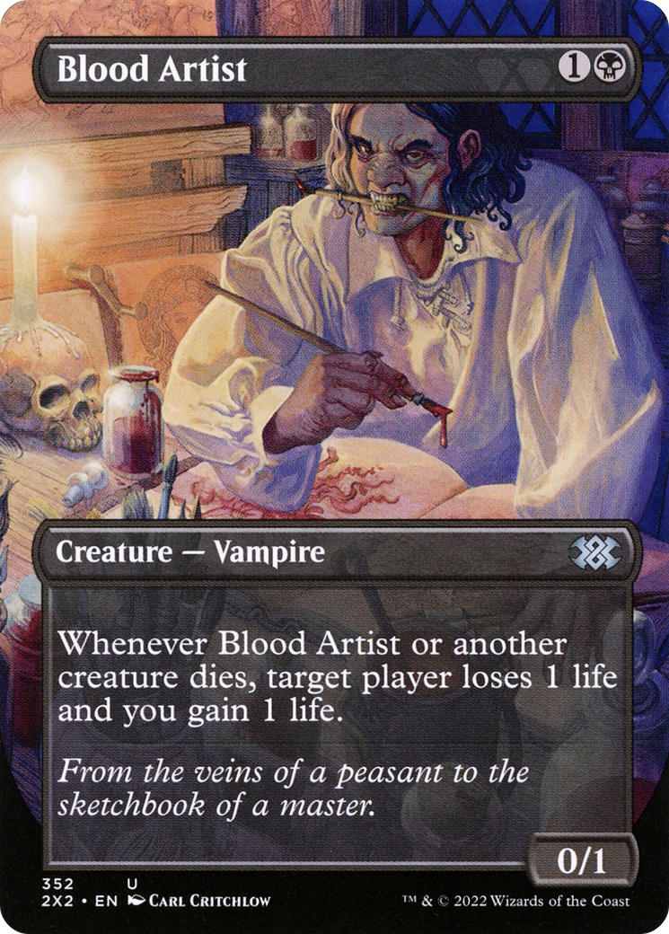 Blood Artist (Borderless Alternate Art) [Double Masters 2022] | Silver Goblin