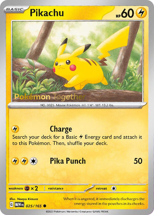 Pikachu (025/165) (PokePost Promo) [Scarlet & Violet: 151] | Silver Goblin