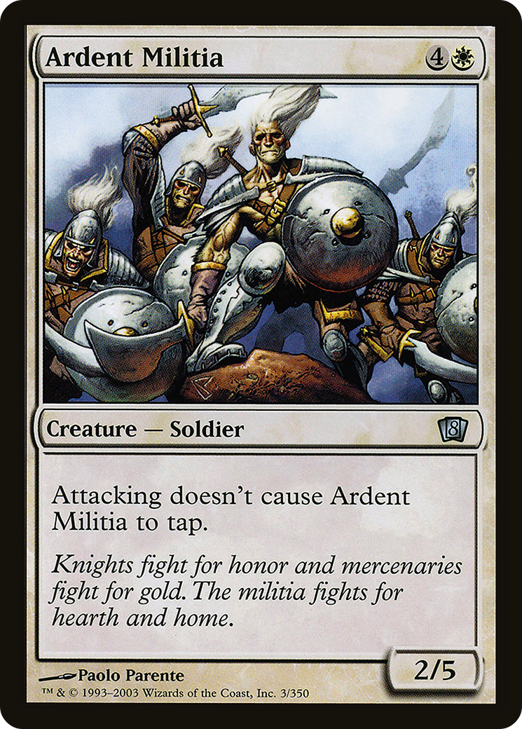 Ardent Militia (03★) Foil - Eighth Edition
