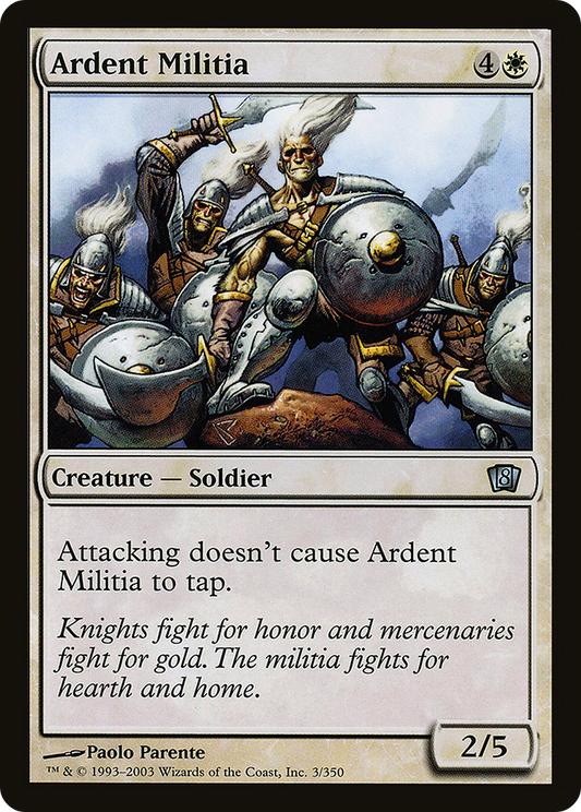 Ardent Militia (03★) Foil - Eighth Edition