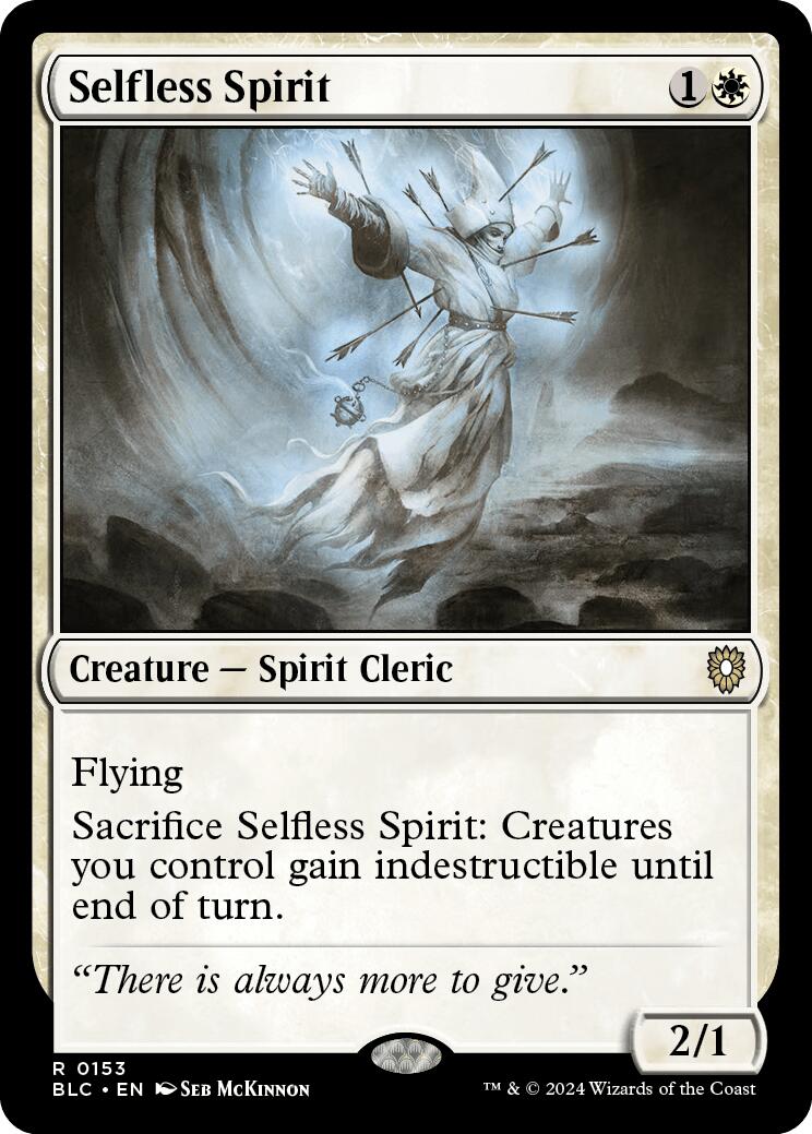 Selfless Spirit [Bloomburrow Commander] | Silver Goblin