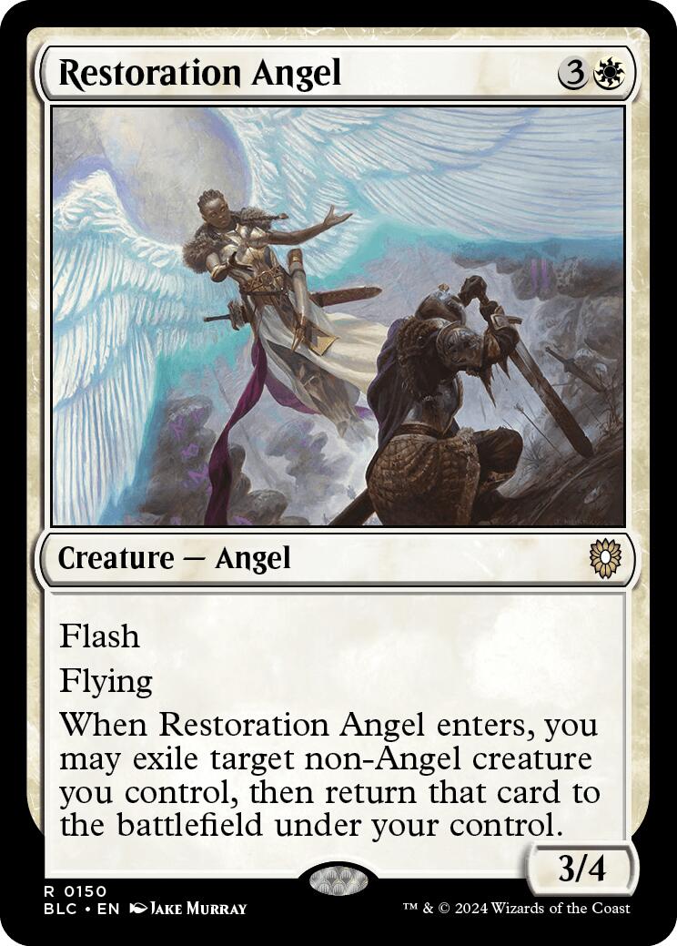 Restoration Angel [Bloomburrow Commander] | Silver Goblin
