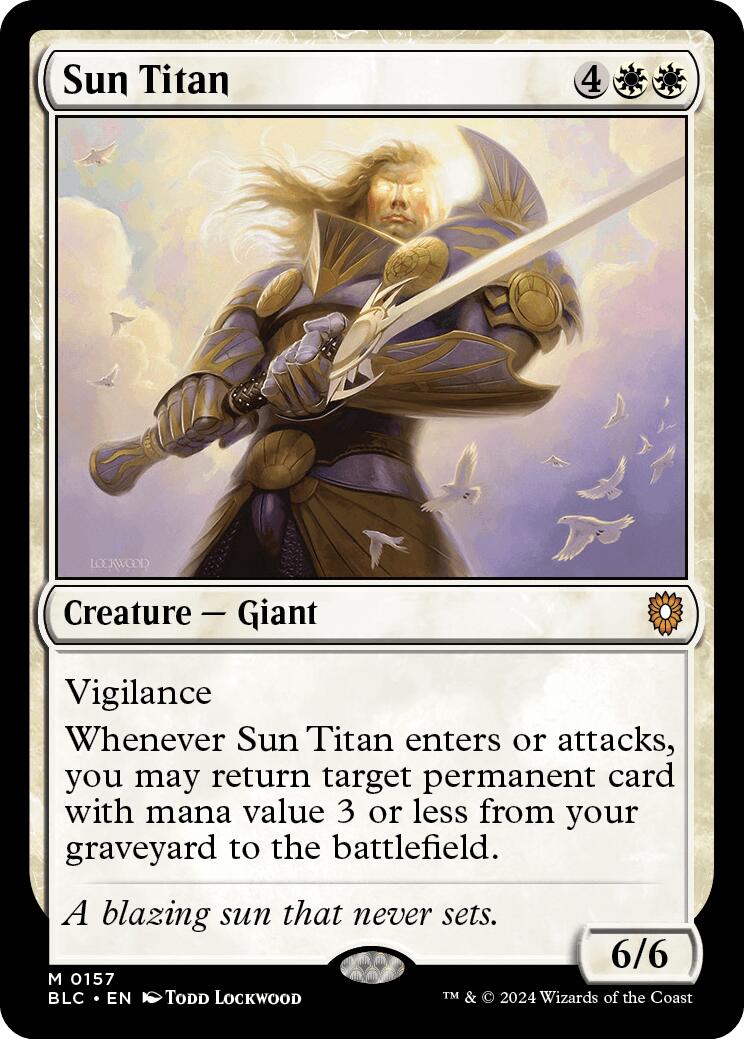 Sun Titan [Bloomburrow Commander] | Silver Goblin