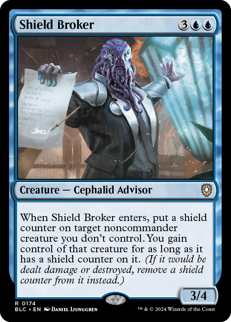 Shield Broker [Bloomburrow Commander] | Silver Goblin