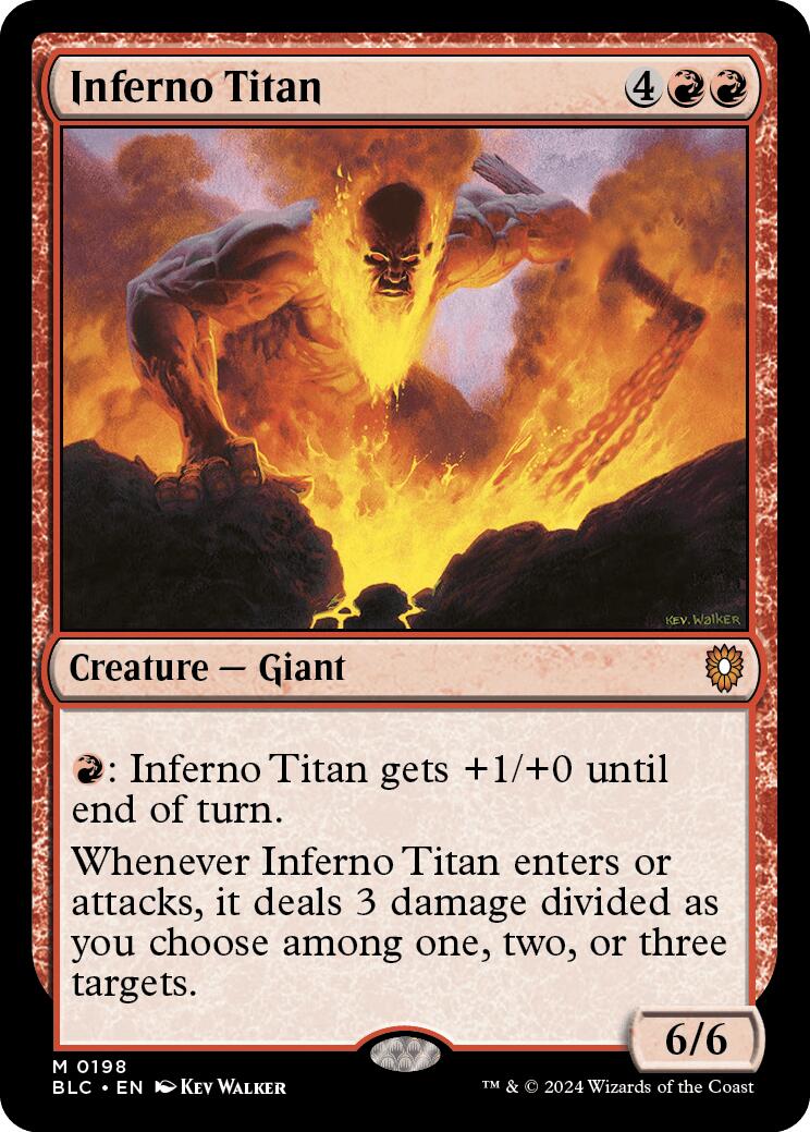 Inferno Titan [Bloomburrow Commander] | Silver Goblin