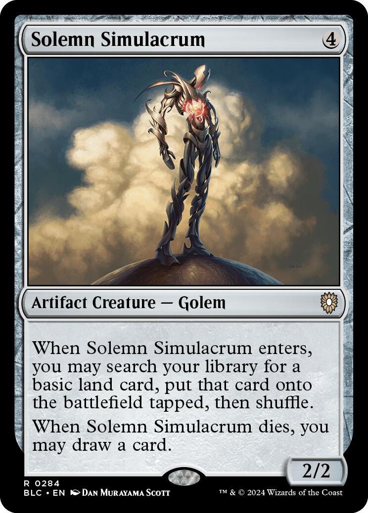 Solemn Simulacrum [Bloomburrow Commander] | Silver Goblin