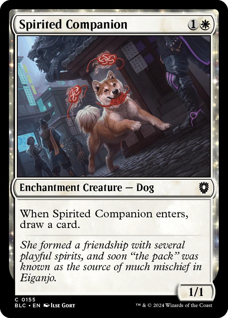Spirited Companion [Bloomburrow Commander] | Silver Goblin