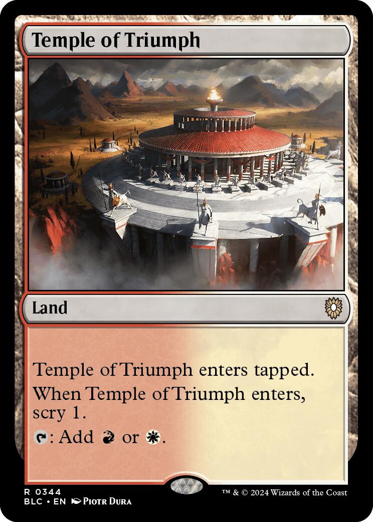 Temple of Triumph [Bloomburrow Commander] | Silver Goblin