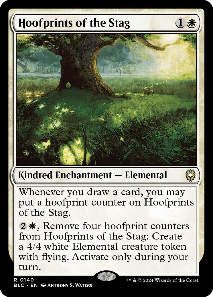 Hoofprints of the Stag [Bloomburrow Commander] | Silver Goblin