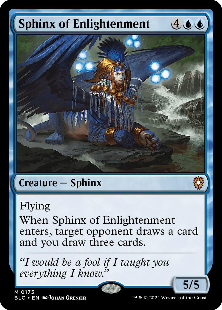Sphinx of Enlightenment [Bloomburrow Commander] | Silver Goblin