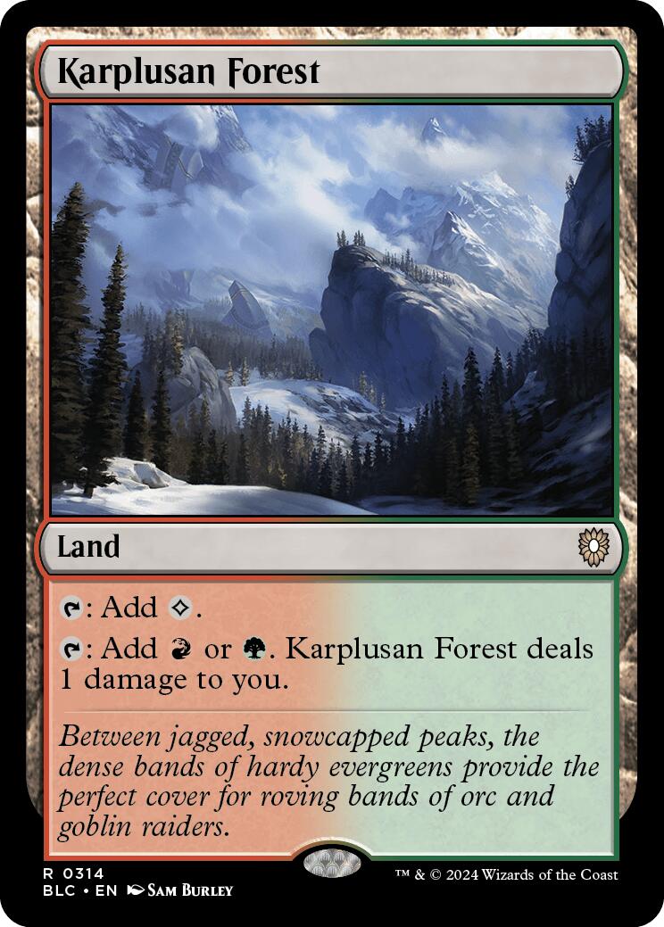 Karplusan Forest [Bloomburrow Commander] | Silver Goblin