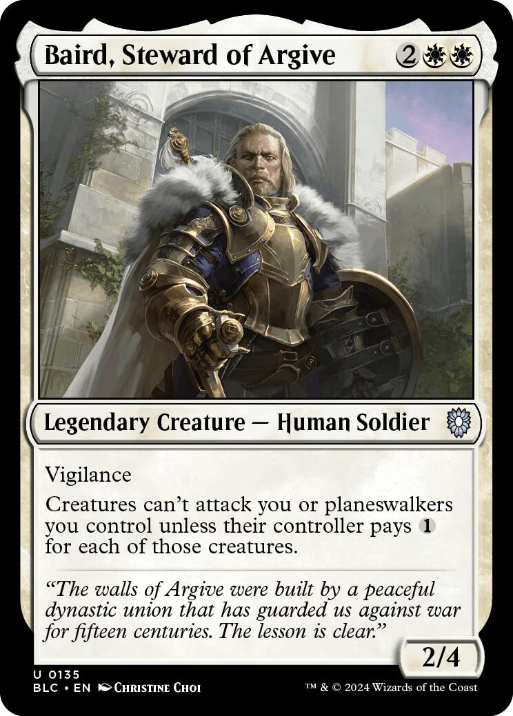 Baird, Steward of Argive [Bloomburrow Commander] | Silver Goblin