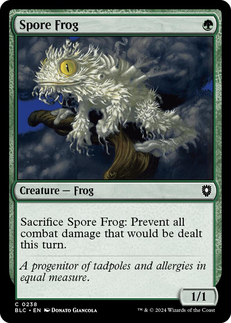 Spore Frog [Bloomburrow Commander] | Silver Goblin
