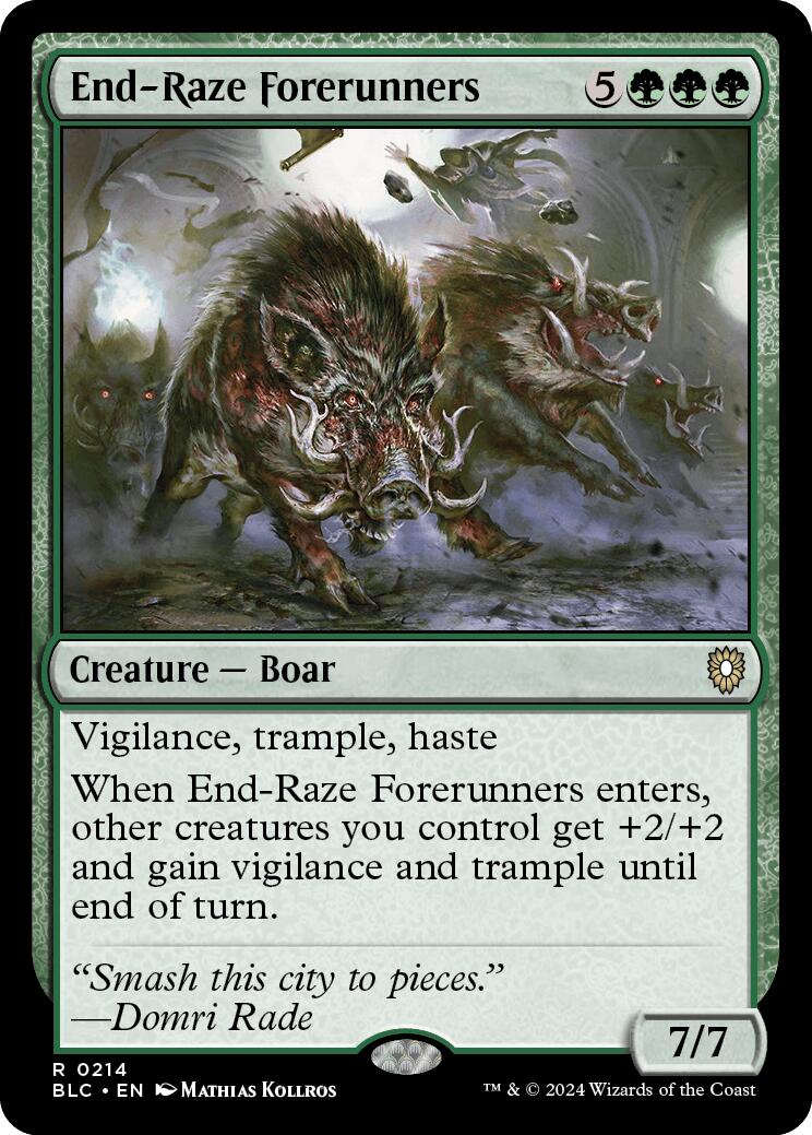 End-Raze Forerunners [Bloomburrow Commander] | Silver Goblin