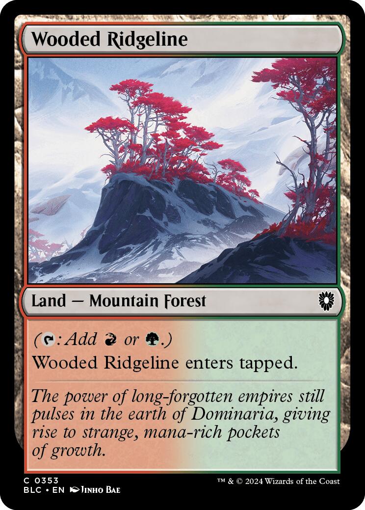 Wooded Ridgeline [Bloomburrow Commander] | Silver Goblin