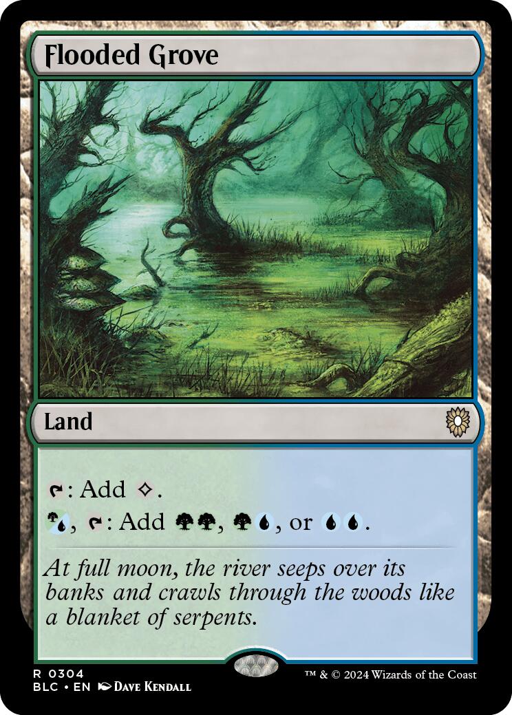 Flooded Grove [Bloomburrow Commander] | Silver Goblin