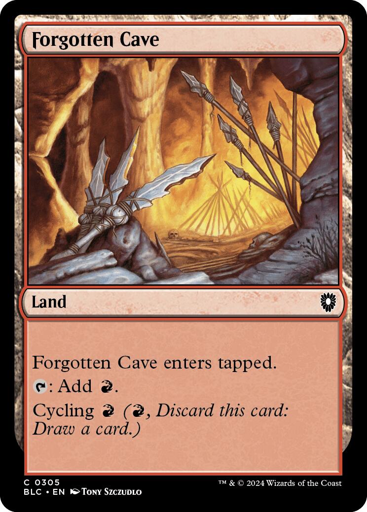 Forgotten Cave [Bloomburrow Commander] | Silver Goblin
