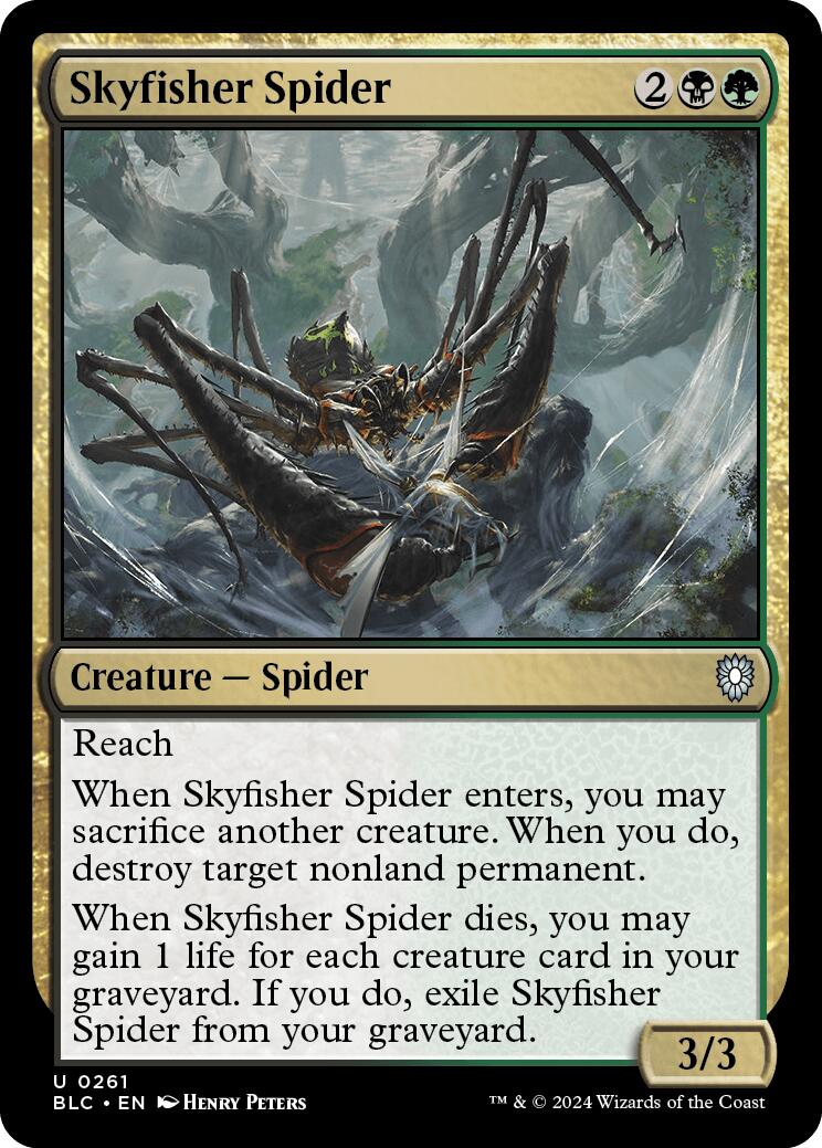 Skyfisher Spider [Bloomburrow Commander] | Silver Goblin