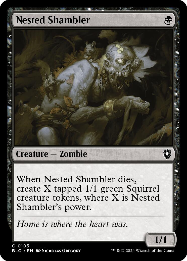 Nested Shambler [Bloomburrow Commander] | Silver Goblin
