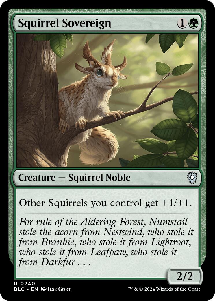 Squirrel Sovereign [Bloomburrow Commander] | Silver Goblin