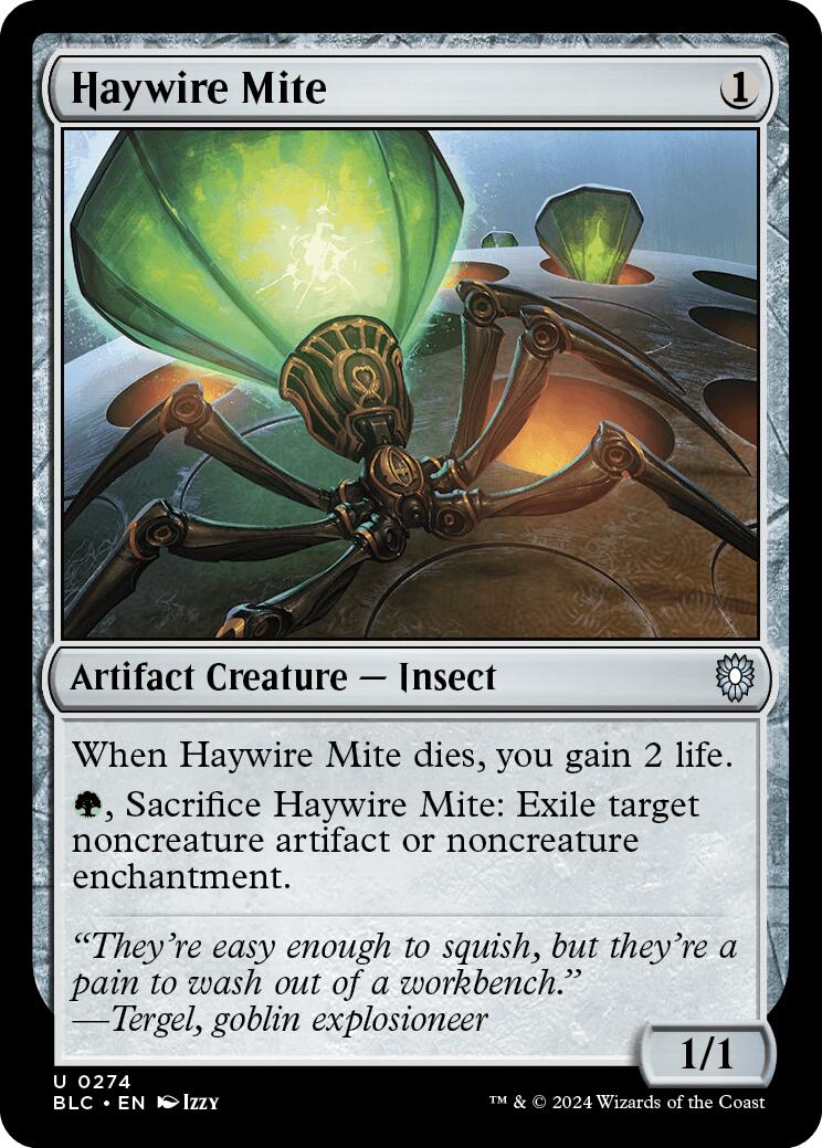 Haywire Mite [Bloomburrow Commander] | Silver Goblin