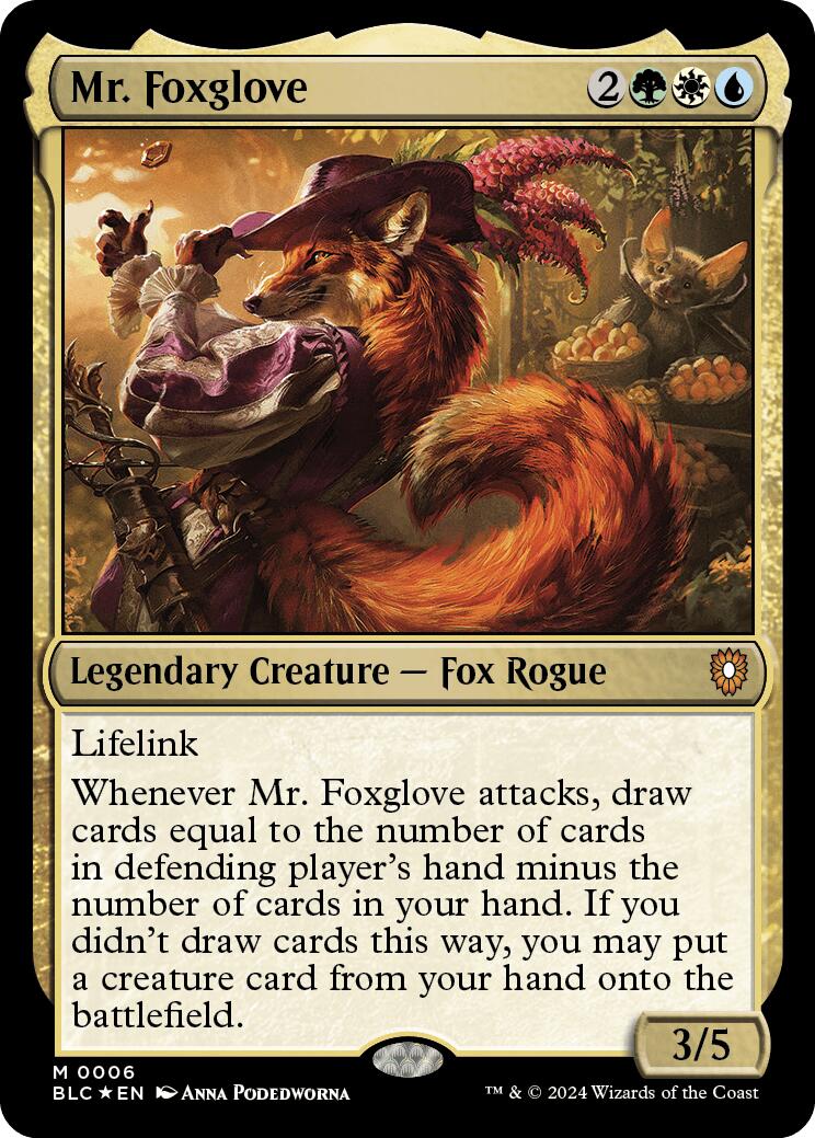 Mr. Foxglove [Bloomburrow Commander] | Silver Goblin