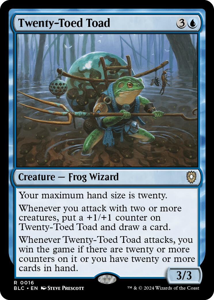 Twenty-Toed Toad [Bloomburrow Commander] | Silver Goblin