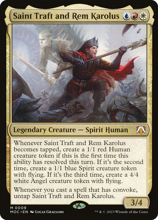 Saint Traft and Rem Karolus [March of the Machine Commander] Foil