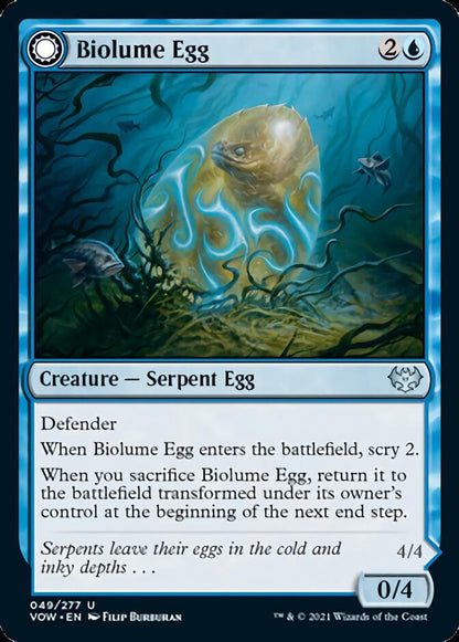 Biolume Egg // Biolume Serpent [Innistrad: Crimson Vow] Foil