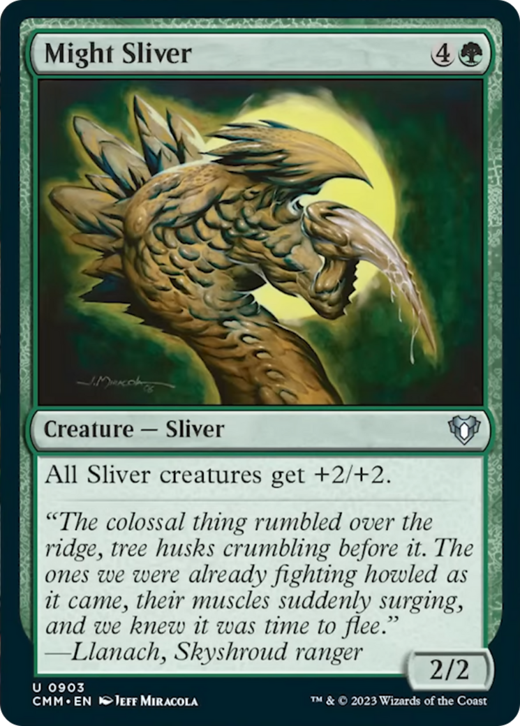 Might Sliver [Commander Masters] | Silver Goblin