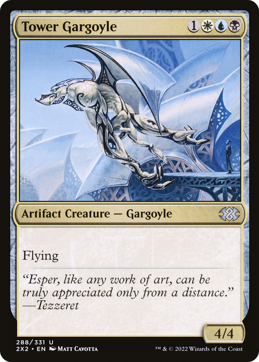 Tower Gargoyle [Double Masters 2022] Foil