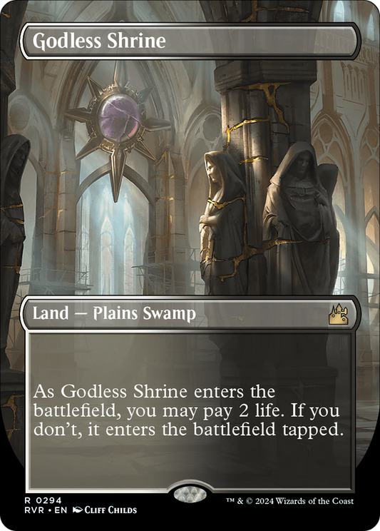 Godless Shrine (Borderless) [Ravnica Remastered] Foil