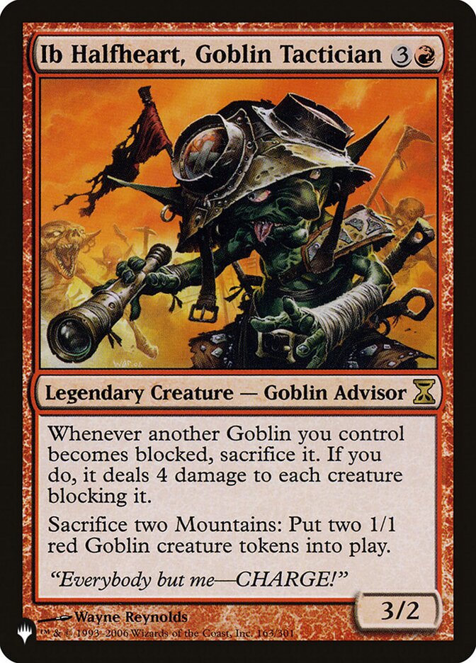 Ib Halfheart, Goblin Tactician [The List] | Silver Goblin