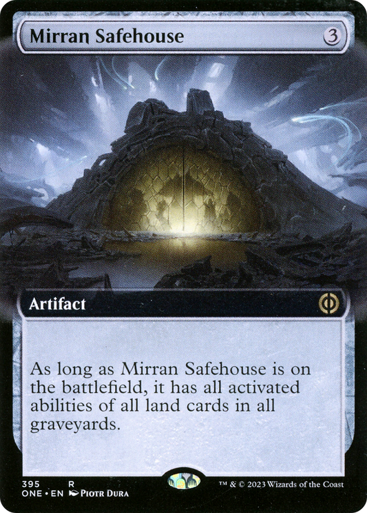 Mirran Safehouse (Extended Art) [Phyrexia: All Will Be One] Foil