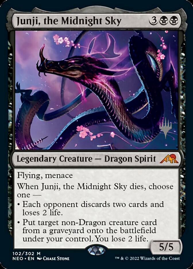 Junji, the Midnight Sky (Promo Pack) [Kamigawa: Neon Dynasty Promos] | Silver Goblin