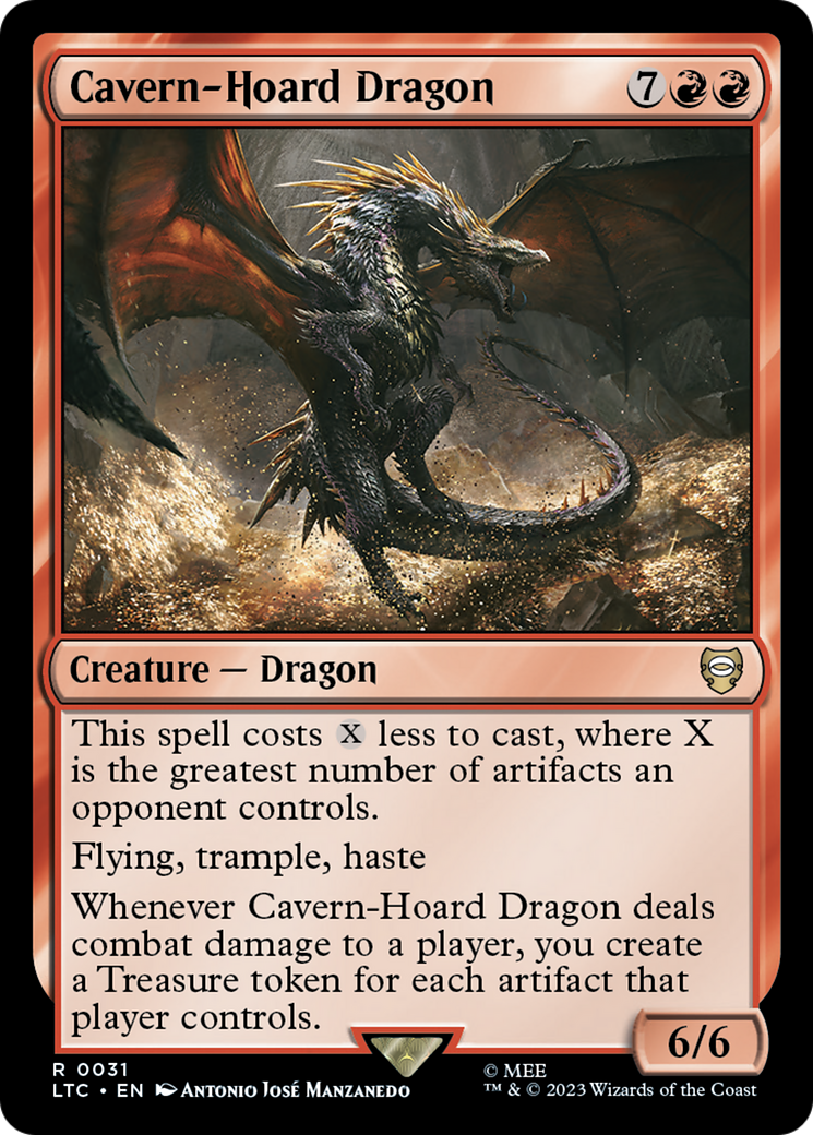 Cavern-Hoard Dragon [The Lord of the Rings: Tales of Middle-Earth Commander] | Silver Goblin