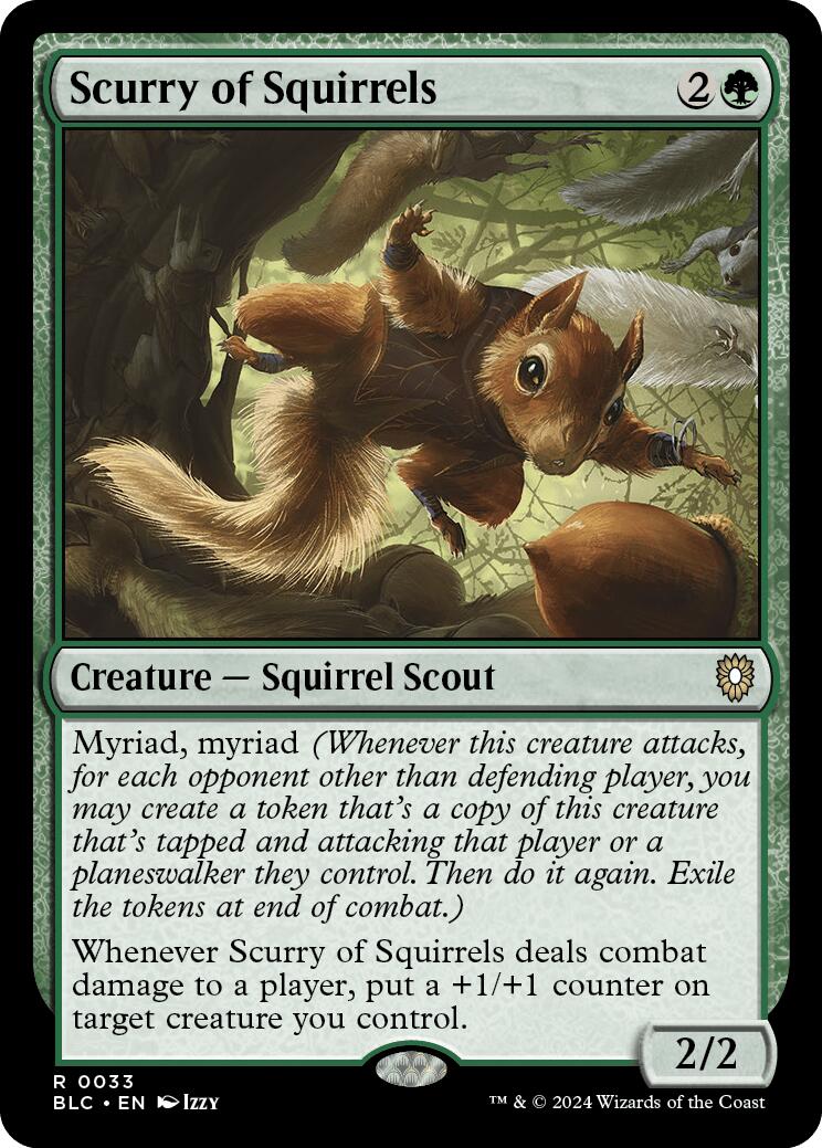 Scurry of Squirrels [Bloomburrow Commander] | Silver Goblin