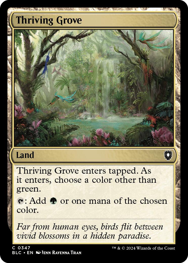 Thriving Grove [Bloomburrow Commander] | Silver Goblin