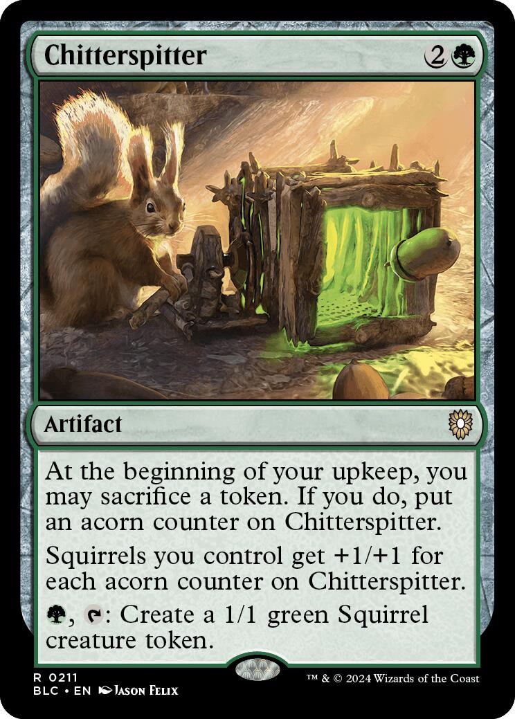 Chitterspitter [Bloomburrow Commander] | Silver Goblin