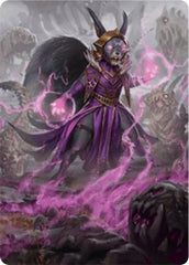 Liliana of the Dark Realms Art Card [Bloomburrow Art Series] | Silver Goblin