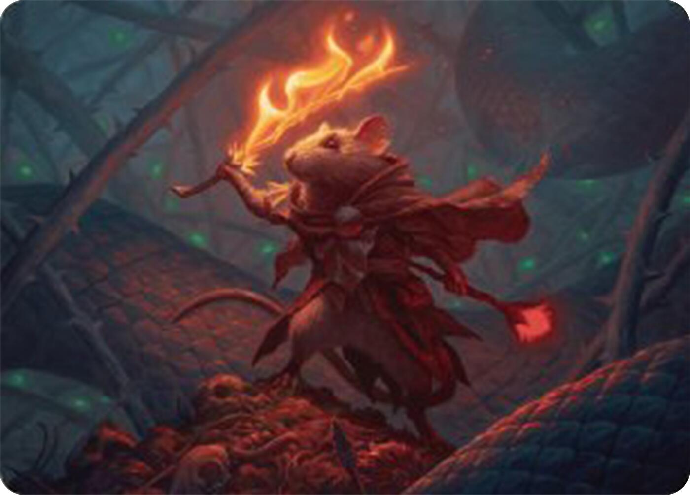 Emberheart Challenger Art Card [Bloomburrow Art Series] | Silver Goblin