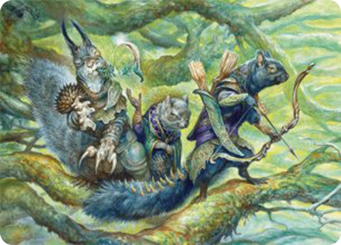 The Odd Acorn Gang Art Card [Bloomburrow Art Series] | Silver Goblin