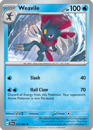 Weavile (14) Reverse Holofoil - SV Shrouded Fable